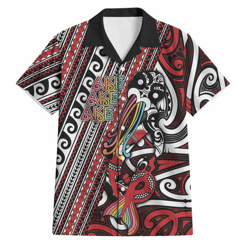 Personalised Maori Language Week Hawaiian Shirt Ake Ake Ake Tribal Patterns