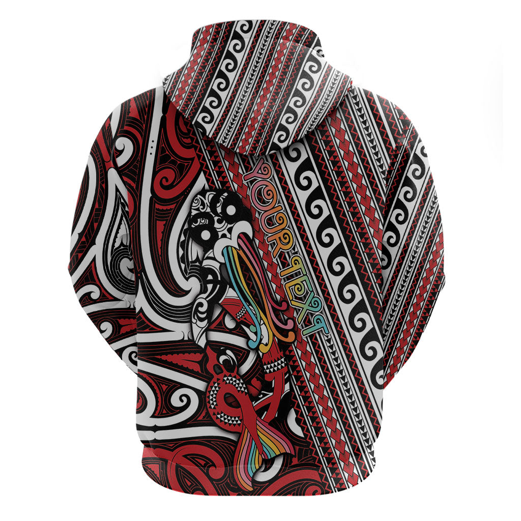 Personalised Maori Language Week Hoodie Ake Ake Ake Tribal Patterns