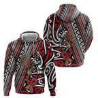 Personalised Maori Language Week Hoodie Ake Ake Ake Tribal Patterns
