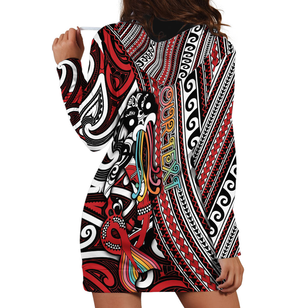 Personalised Maori Language Week Hoodie Dress Ake Ake Ake Tribal Patterns