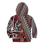 Personalised Maori Language Week Kid Hoodie Ake Ake Ake Tribal Patterns