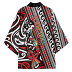 Personalised Maori Language Week Kimono Ake Ake Ake Tribal Patterns