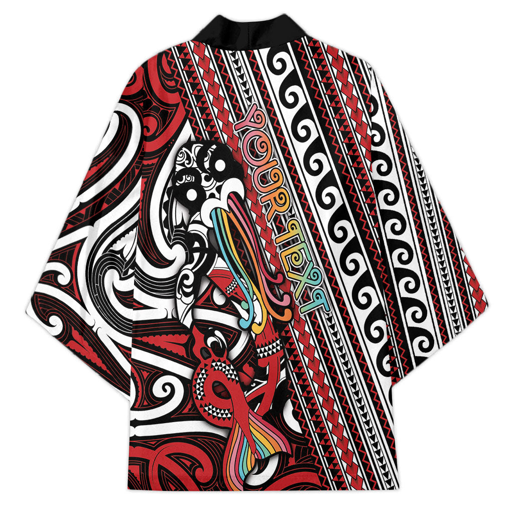 Personalised Maori Language Week Kimono Ake Ake Ake Tribal Patterns