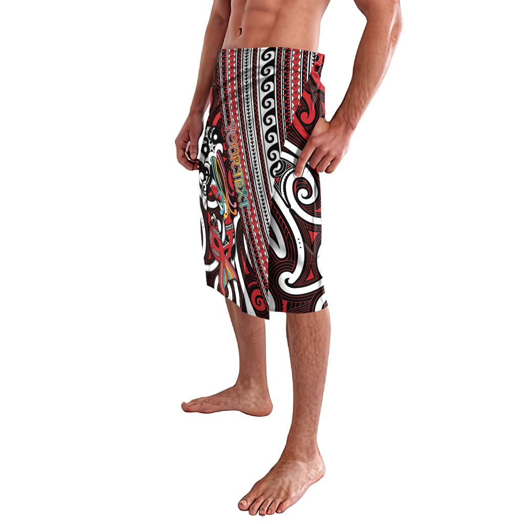 Personalised Maori Language Week Lavalava Ake Ake Ake Tribal Patterns