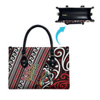 Maori Language Week Leather Bag Ake Ake Ake Tribal Patterns