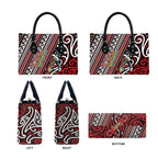 Maori Language Week Leather Bag Ake Ake Ake Tribal Patterns
