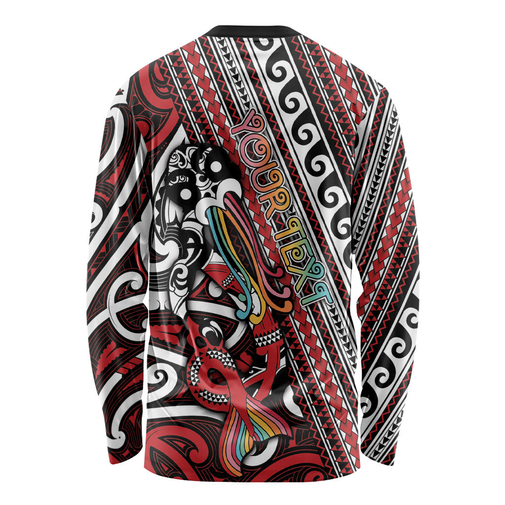 Personalised Maori Language Week Long Sleeve Shirt Ake Ake Ake Tribal Patterns