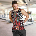 Personalised Maori Language Week Men Tank Top Ake Ake Ake Tribal Patterns