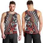 Personalised Maori Language Week Men Tank Top Ake Ake Ake Tribal Patterns