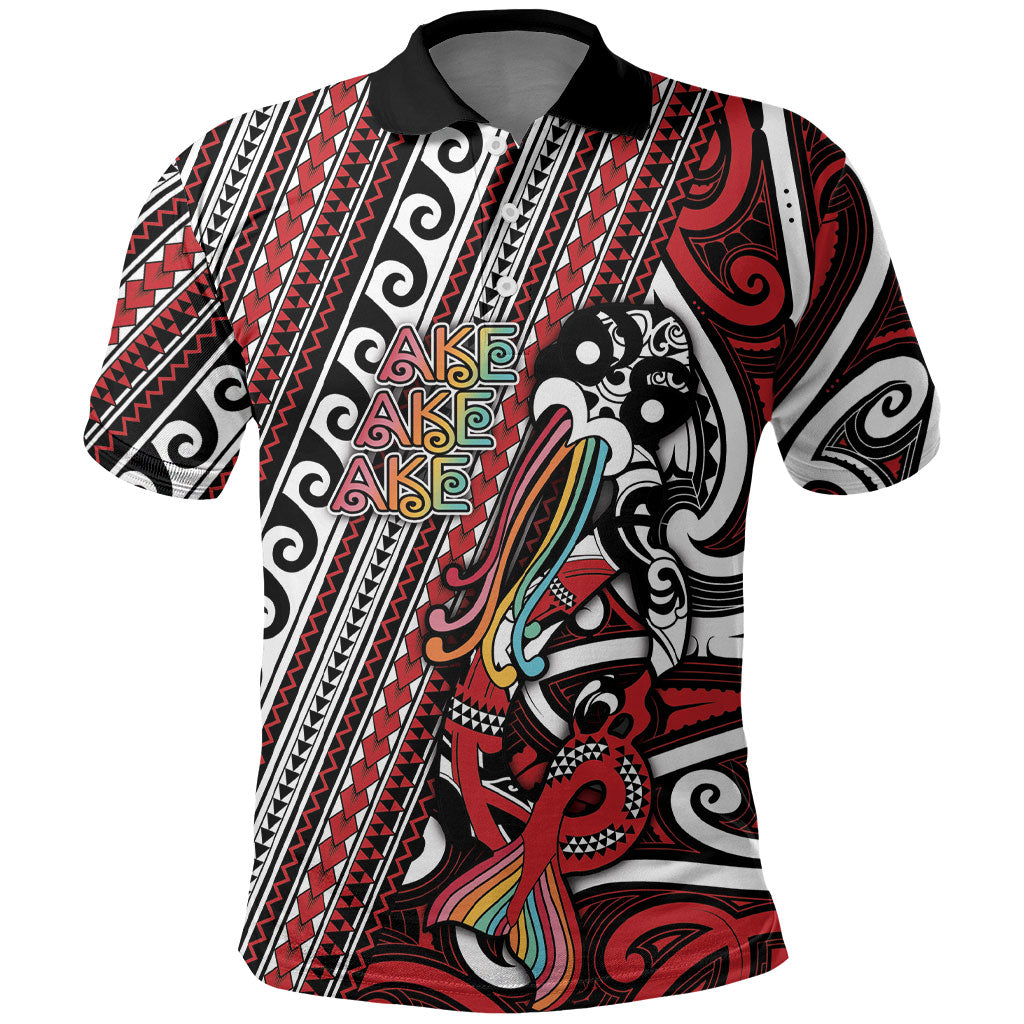 Personalised Maori Language Week Polo Shirt Ake Ake Ake Tribal Patterns