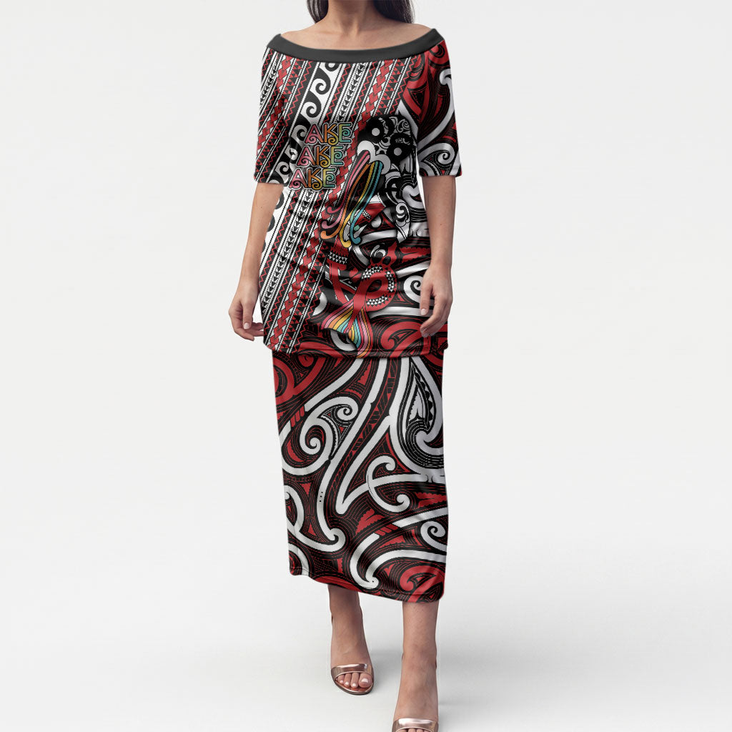 Personalised Maori Language Week Puletasi Ake Ake Ake Tribal Patterns