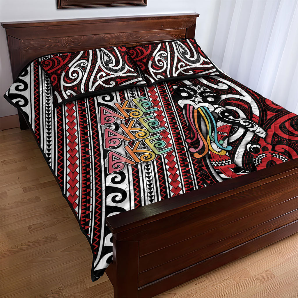 Maori Language Week Quilt Bed Set Ake Ake Ake Tribal Patterns