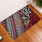 Maori Language Week Rubber Doormat Ake Ake Ake Tribal Patterns