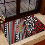 Maori Language Week Rubber Doormat Ake Ake Ake Tribal Patterns