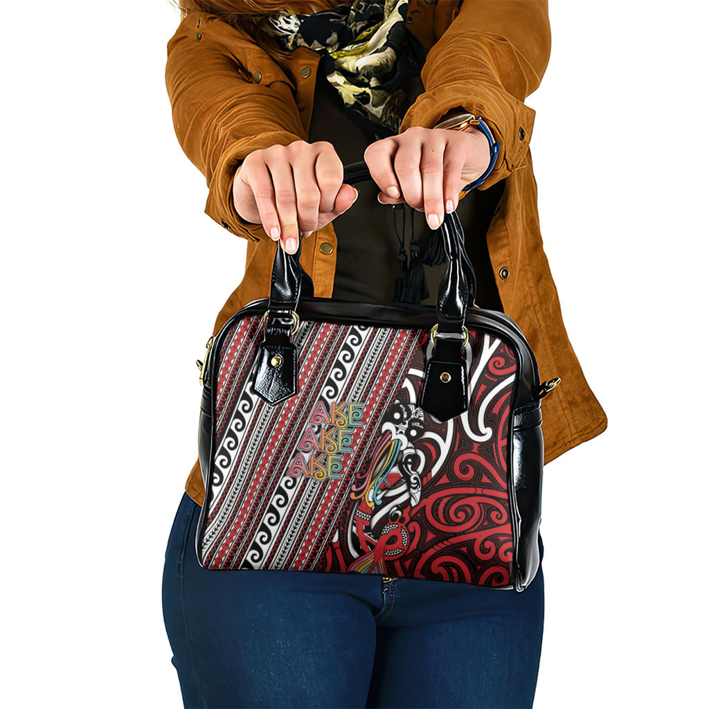Maori Language Week Shoulder Handbag Ake Ake Ake Tribal Patterns