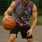 Personalised Maori Language Week Sleeveless Hoodie Ake Ake Ake Tribal Patterns
