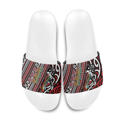 Maori Language Week Slide Sandals Ake Ake Ake Tribal Patterns