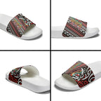 Maori Language Week Slide Sandals Ake Ake Ake Tribal Patterns