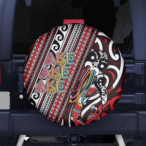 Maori Language Week Spare Tire Cover Ake Ake Ake Tribal Patterns