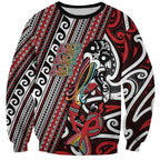 Personalised Maori Language Week Sweatshirt Ake Ake Ake Tribal Patterns