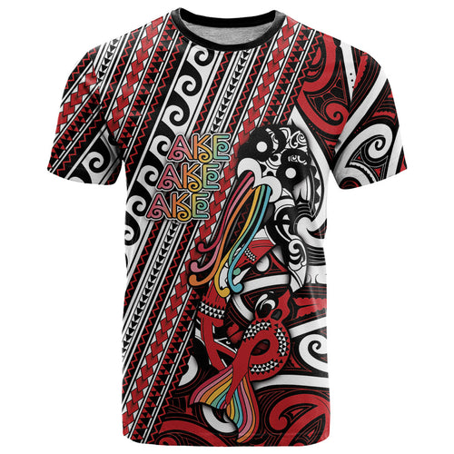 Personalised Maori Language Week T Shirt Ake Ake Ake Tribal Patterns