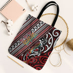 Maori Language Week Tote Bag Ake Ake Ake Tribal Patterns