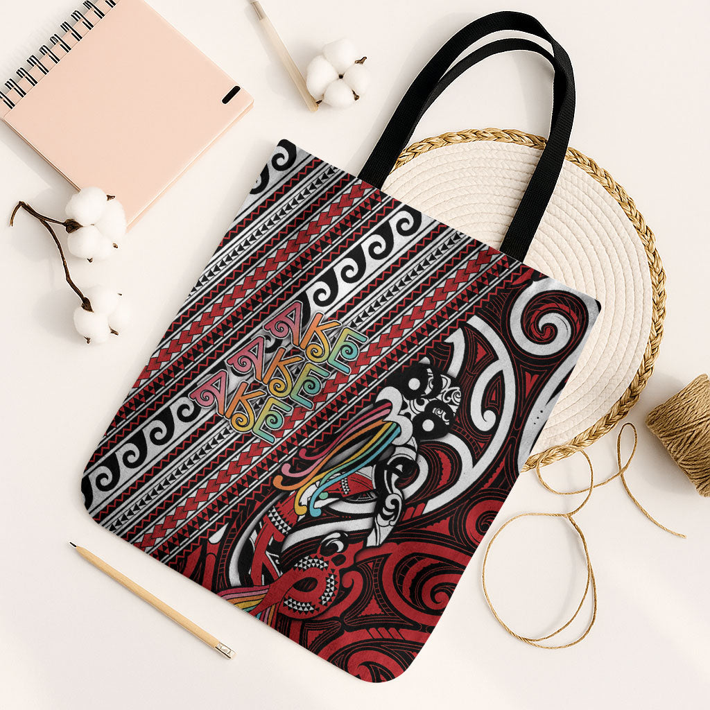 Maori Language Week Tote Bag Ake Ake Ake Tribal Patterns