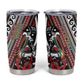 Personalised Maori Language Week Tumbler Cup Ake Ake Ake Tribal Patterns