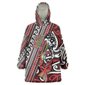 Personalised Maori Language Week Wearable Blanket Hoodie Ake Ake Ake Tribal Patterns