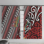 Maori Language Week Window Curtain Ake Ake Ake Tribal Patterns