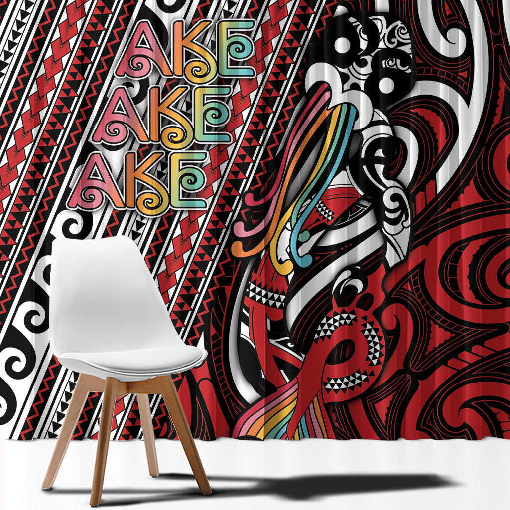 Maori Language Week Window Curtain Ake Ake Ake Tribal Patterns