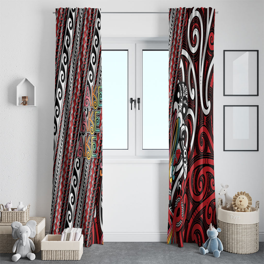 Maori Language Week Window Curtain Ake Ake Ake Tribal Patterns