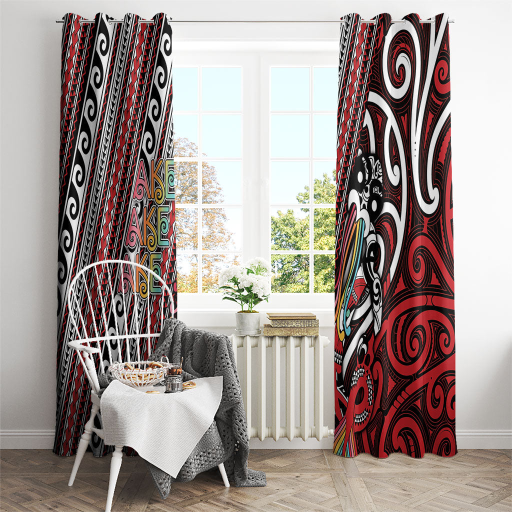 Maori Language Week Window Curtain Ake Ake Ake Tribal Patterns
