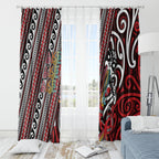 Maori Language Week Window Curtain Ake Ake Ake Tribal Patterns