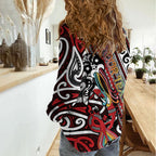 Personalised Maori Language Week Women Casual Shirt Ake Ake Ake Tribal Patterns