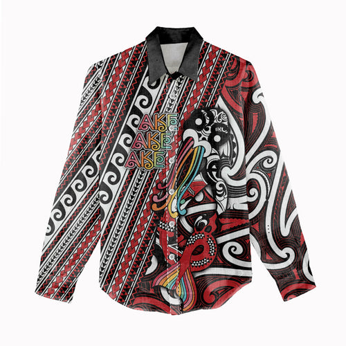 Personalised Maori Language Week Women Casual Shirt Ake Ake Ake Tribal Patterns