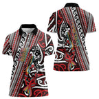Personalised Maori Language Week Women Polo Shirt Ake Ake Ake Tribal Patterns