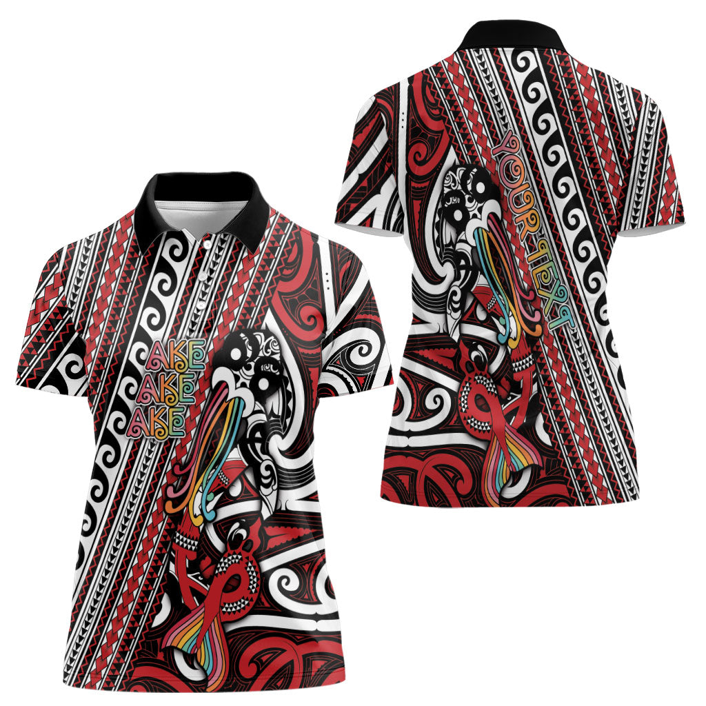 Personalised Maori Language Week Women Polo Shirt Ake Ake Ake Tribal Patterns