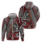 Personalised Maori Language Week Zip Hoodie Ake Ake Ake Tribal Patterns