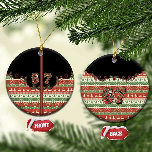 Western Yoke Ceramic Ornament Six Seven Christmas - Aussie Hoodie