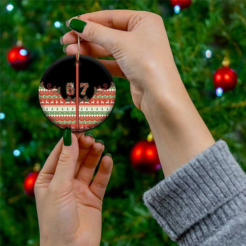 Western Yoke Ceramic Ornament Six Seven Christmas - Aussie Hoodie