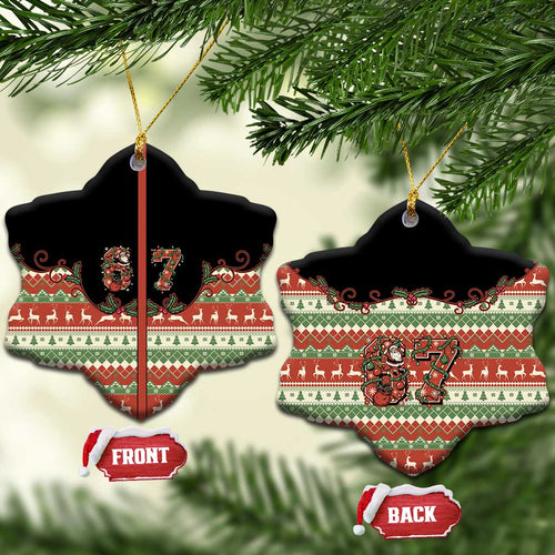 Western Yoke Ceramic Ornament Six Seven Christmas - Aussie Hoodie