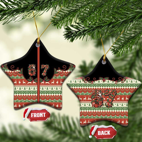 Western Yoke Ceramic Ornament Six Seven Christmas - Aussie Hoodie