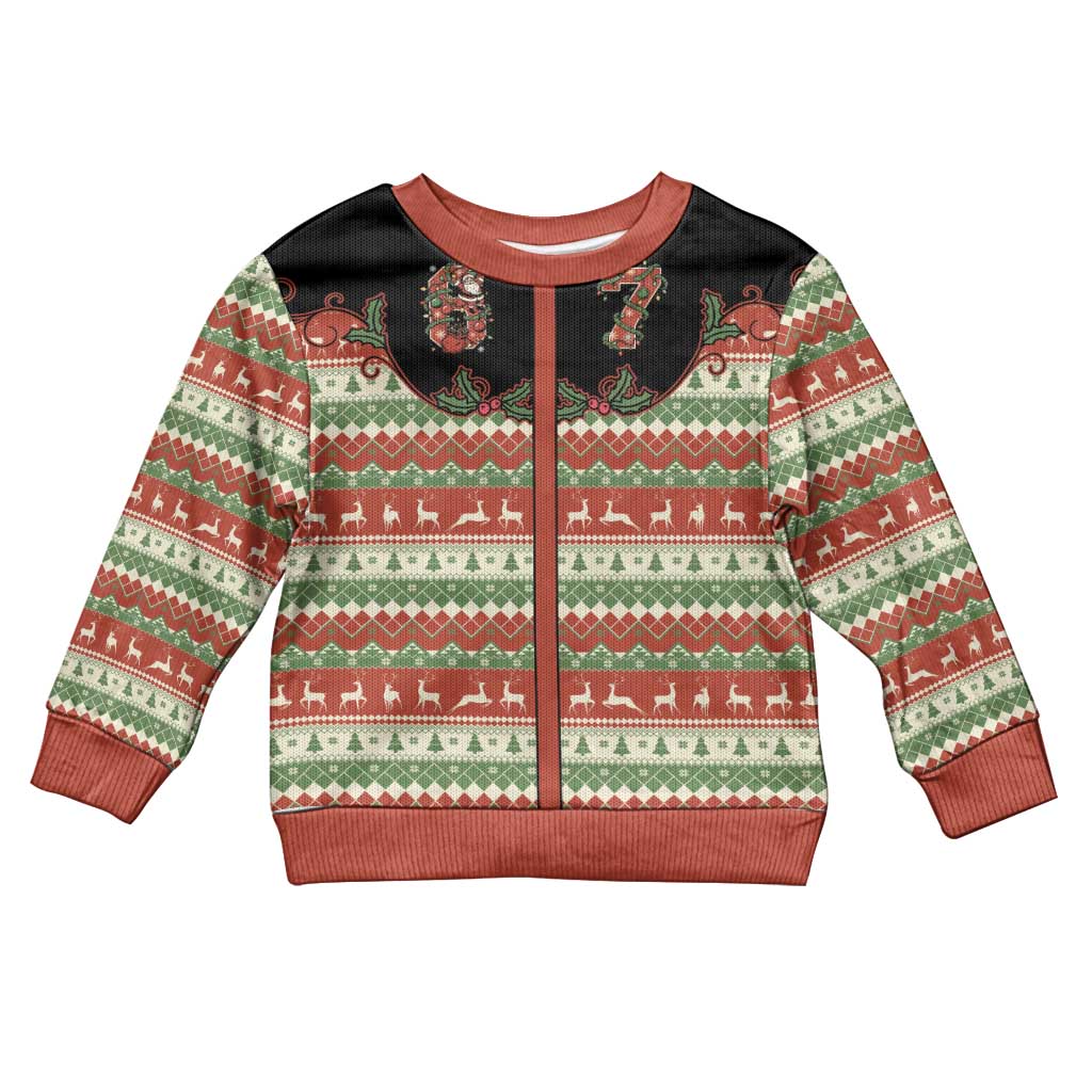 Western Yoke Kid Ugly Christmas Sweater Six Seven Christmas - Aussie Hoodie