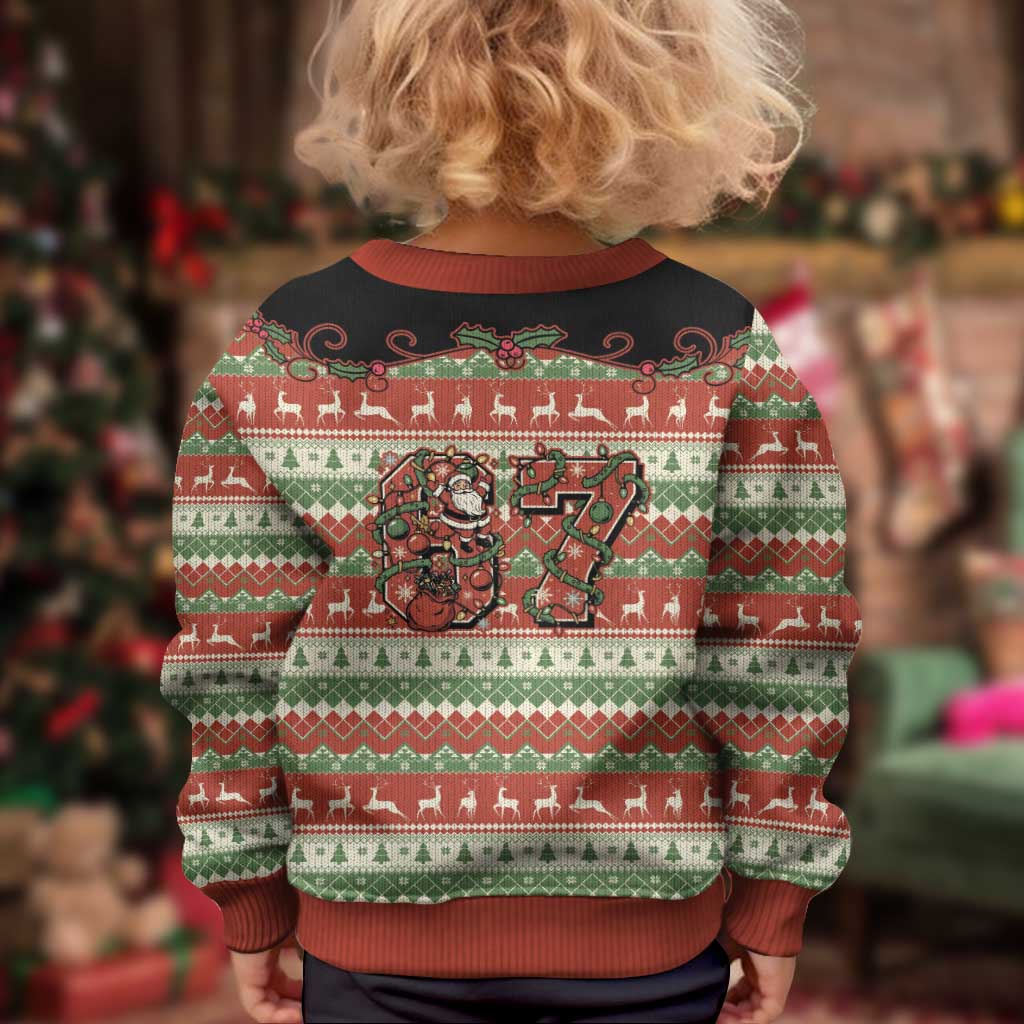 Western Yoke Kid Ugly Christmas Sweater Six Seven Christmas - Aussie Hoodie