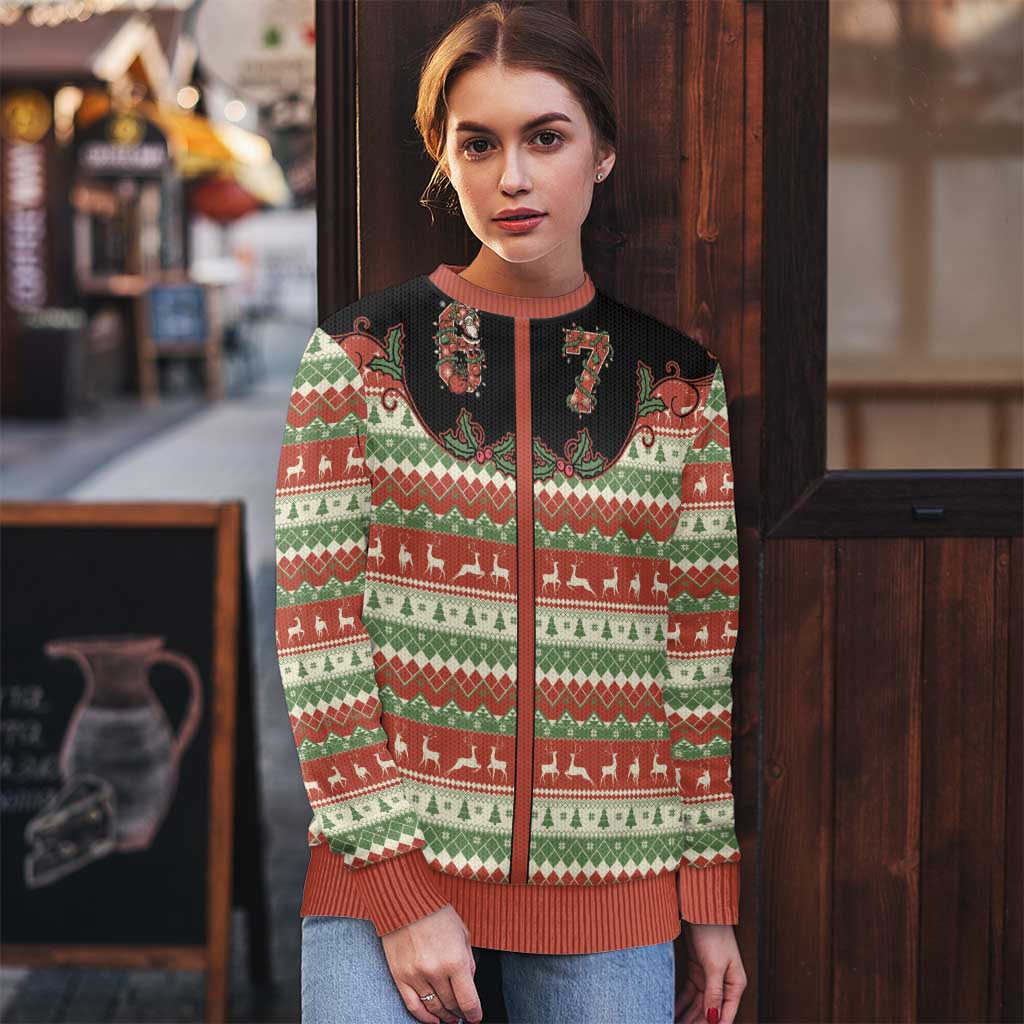Western Yoke Ugly Christmas Sweater Six Seven Christmas - Aussie Hoodie
