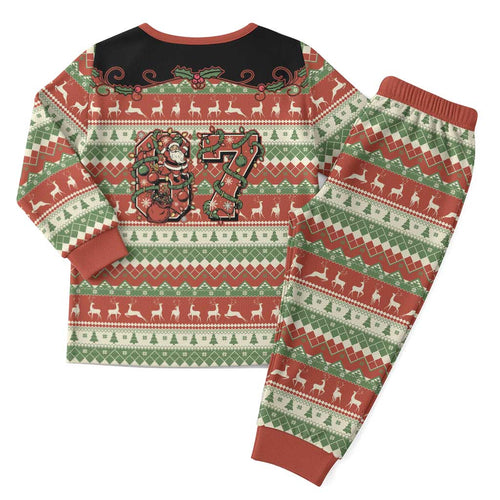 Western Yoke Christmas Pajama Set Six Seven Christmas - Aussie Hoodie