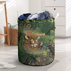 Personalised Koala Mum Australia Mother's Day Laundry Basket Aboriginal Dot Art Floral Joey Hug