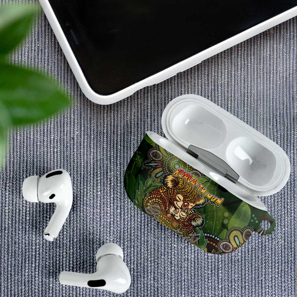 Personalised Koala Mum Australia Mother's Day AirPods Case Aboriginal Dot Art Floral Joey Hug