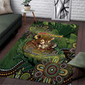Personalised Koala Mum Australia Mother's Day Area Rug Aboriginal Dot Art Floral Joey Hug